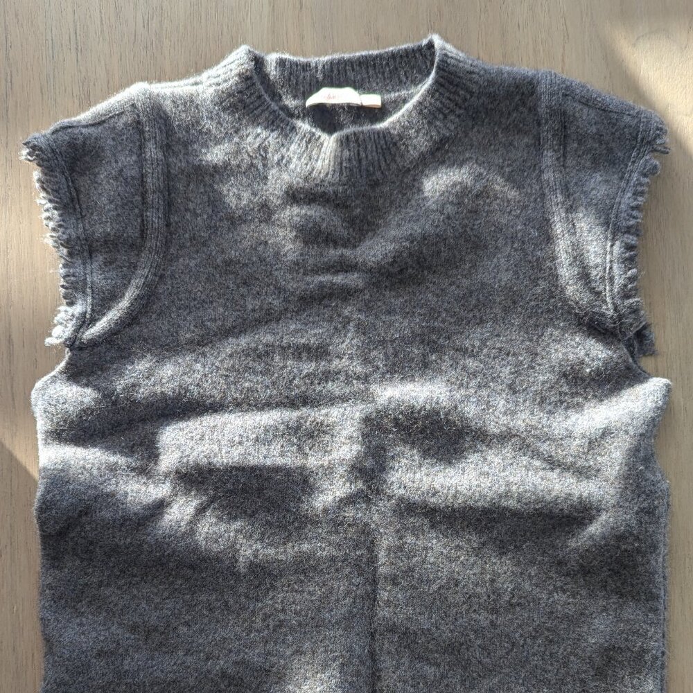 Faherty Charcoal Colette Sweater Tank S